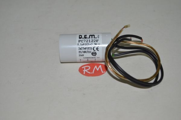 Filtro antiparasitario 0,1 uf con cable