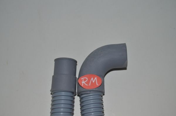Tubo desagüe lavadora 2 bocas 180° Ø 19 mm 90° Ø 21 mm