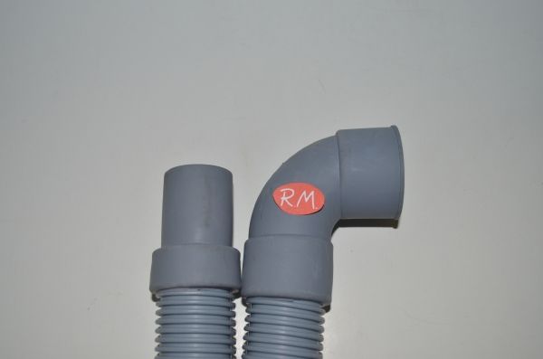 Tubo desagüe lavavasos de bar 2 bocas 90°
