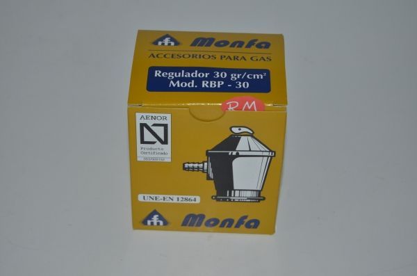 Regulador gas butano Monfa RBP 30 30gr cm