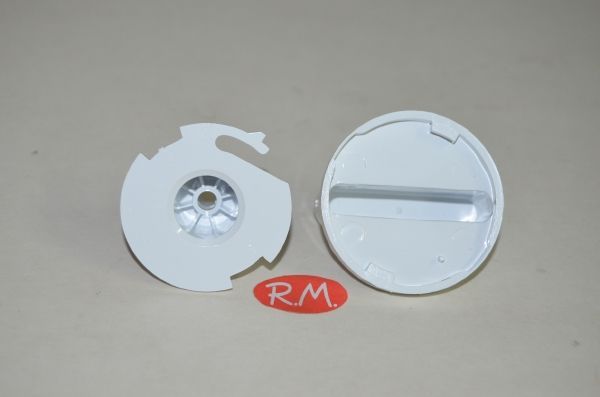 Tapa mando + leva programador Zanussi Z blanca - Imagen 2
