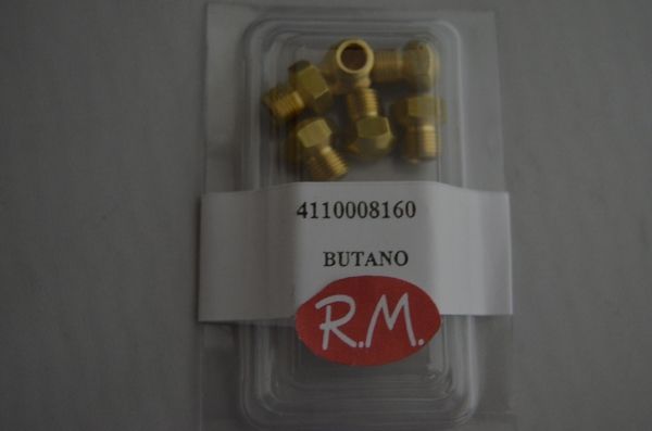 Conjunto inyectores a gas butano cocina Fagor M-8