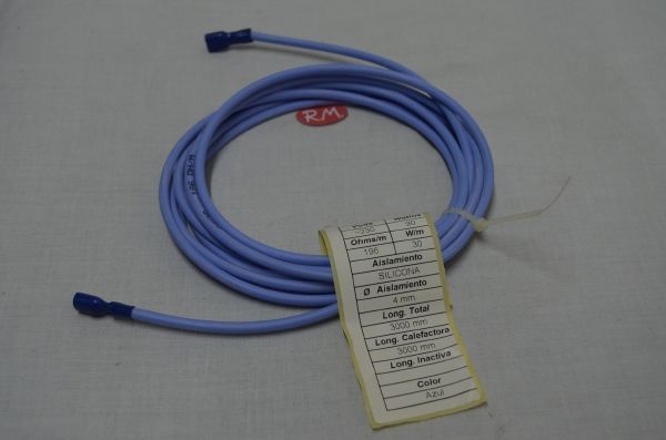 Resistencia descarche frigorífico silicona de 3 metros 90w 220v