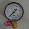 Manómetro 10 bares de presión Ø 50 mm rosca macho 1/4"