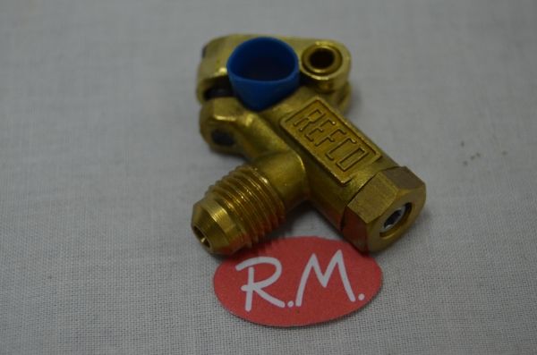 Válvula obús para carga refrigerante Refco 3/8" pinchada