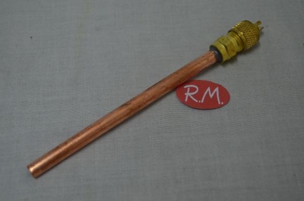 Obús de carga frigorífico para soldar 1/4" con tubo de 100 mm