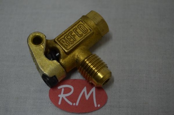 Válvula obús para carga refrigerante Refco 1/4" pinchada