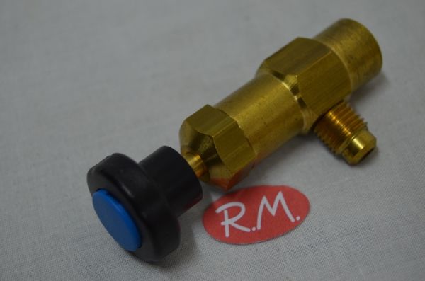Válvula carga para botella refrigerante M-1/4 SAE x H-1/4 SAE
