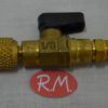 Válvula carga para botella refrigerante M-1/4 SAE X H-1/4 SAE