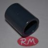 Manguito unión para encolar tubo de PVC gris Ø 20 mm
