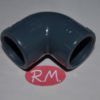 Codo 90° para encolar en tubo de PVC gris Ø 20 mm