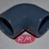 Codo 90° para encolar en tubo de PVC gris Ø 25 mm