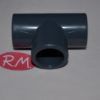 Te 90° para encolar en tubo de PVC gris Ø 16 mm