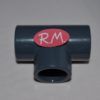 Te 90° para encolar en tubo de PVC gris Ø 20 mm