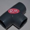 Te 90° para encolar en tubo de PVC gris Ø 25 mm