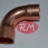 Curva 90° cobre aire acondicionado hembra 5/8" para soldar