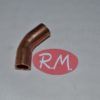 Curva 45° cobre aire acondicionado hembra 1/4" para soldar
