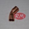 Curva 45° cobre aire acondicionado hembra 3/8" para soldar