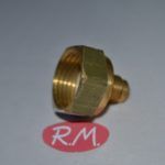 Reducción hembra 1/2" macho 1/4" con junta plana
