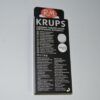Pastillas de limpieza para cafeteras eléctricas Krups