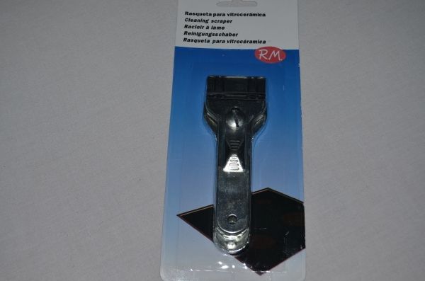 Rasqueta metálica para vitrocerámica con cuchilla tipo better