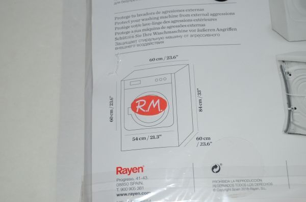 Funda para lavadora o secadora carga frontal Rayen - Imagen 4