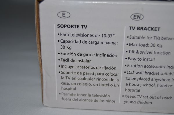 Soporte articulado televisión LCD negro 10 - 37"