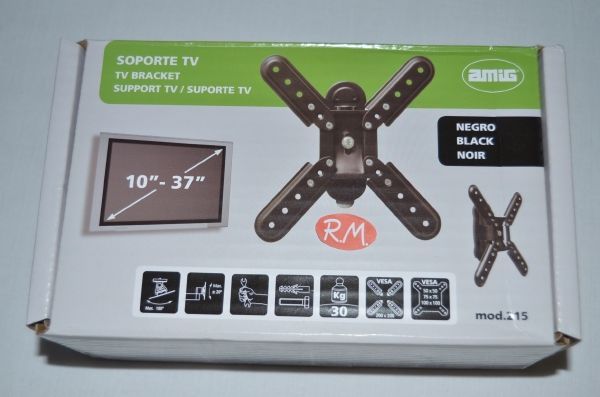 Soporte articulado televisión LCD negro 10 a 37"