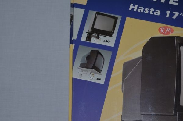 Soporte articulado televisión blanco hasta 17"