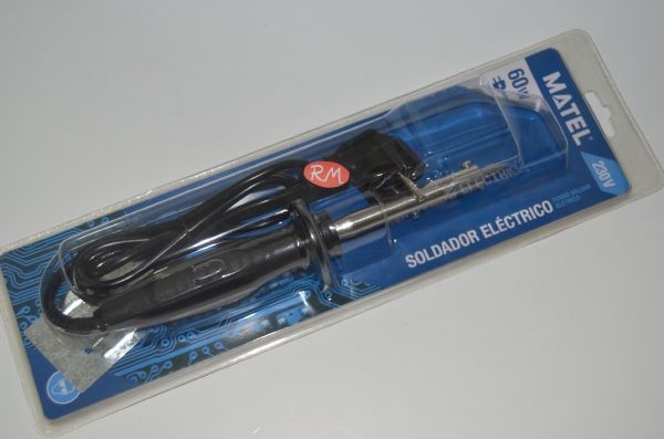 Soldador de estaño eléctrico punta de lápiz 230v 60w