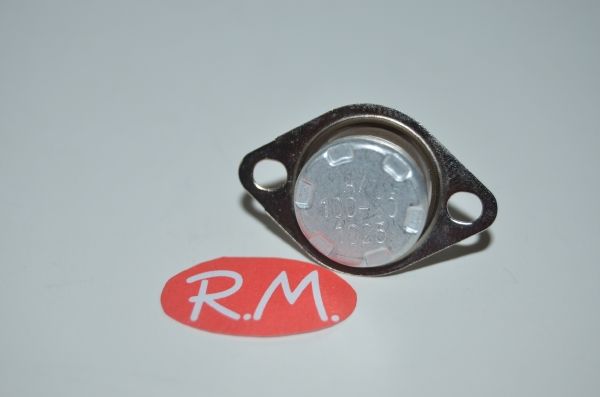 Termostato fijo Ø 16 mm NC 100° con anclaje móvil