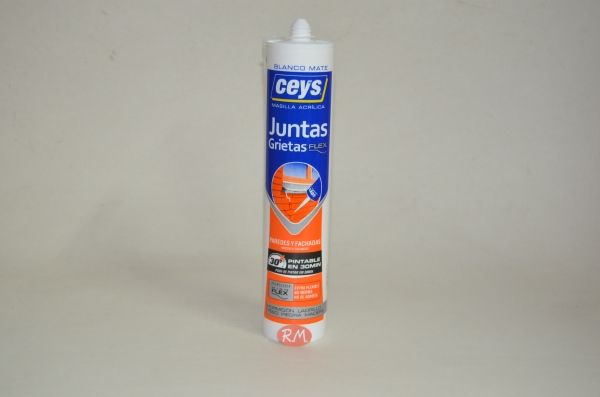 Sellador acrílico blanco pintable 280 ml Ceys 505608