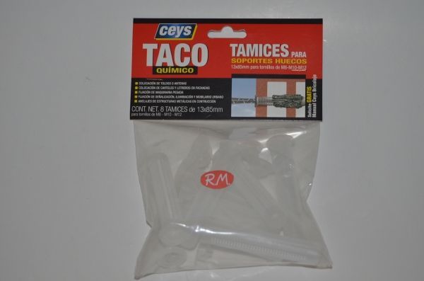 Tamiz taco químico 13x85 mm Ceys