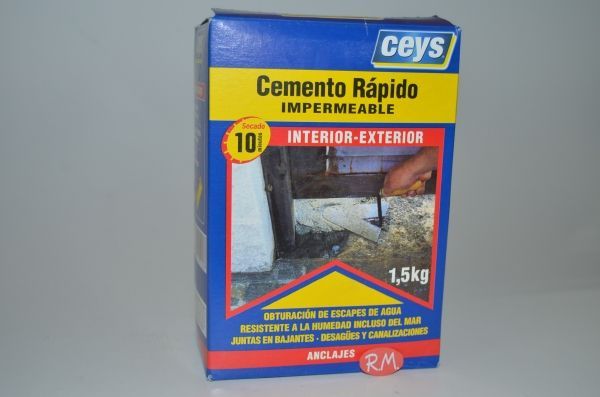 Cemento rápido impermeable 1,5Kg Ceys