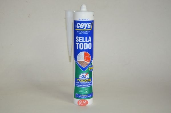 Silicona Sellatodo Blanco cartucho 280 ml Ceys