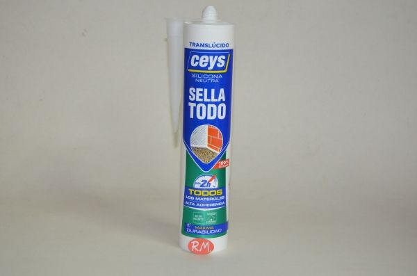 Silicona Sellatodo transparente cartucho 280 ml Ceys