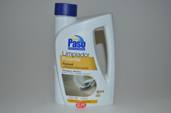 Limpiador potente parquet y madera barnizada Paso