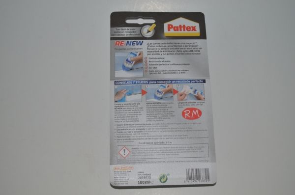 Pattex Re-new silicona baños blanca 100gr