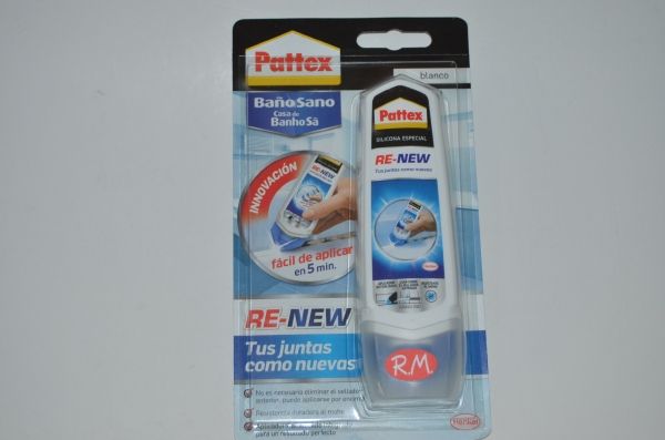 Pattex Re-new silicona baños blanca 100gr