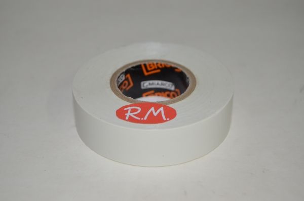 Cinta adhesiva aislante PVC blanca 20 x 19 mm