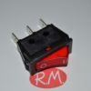 Interruptor unipolar con piloto rojo 11 x 30 mm