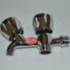 Grifo doble lavadora - lavadero 1/2 - 3/4 volantes de metal 053ME