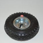 Rueda carretilla sacos neumática llanta metálica galvanizada. - Imagen 3