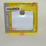 Portarrollos Maurer II con tapa inoxidable 16 x 22 cm