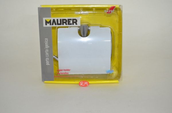 Portarrollos Maurer II con tapa inoxidable 16 x 22 cm