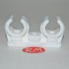 Abrazadera clip doble 20 - 22 mm