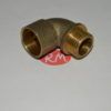 Codo latón 90° rosca M-1/2 soldar 22 mm