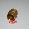 Entronque latón 180° rosca M-3/4 soldar 22 mm