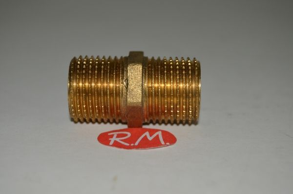 Machón latón M - M 1/2" 4 centímetros