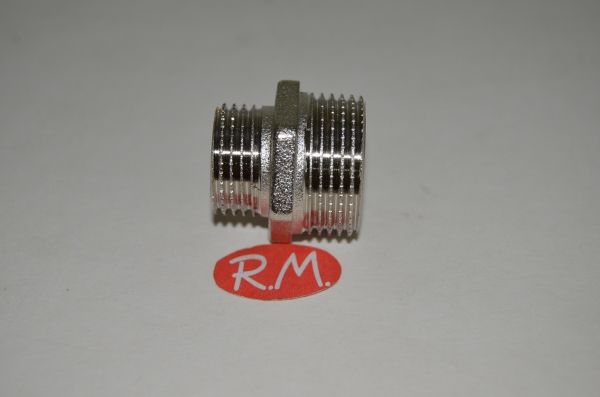 Machón reducido cromado M 1/2" M 3/4"